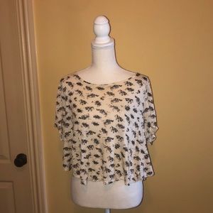 💙💘FOREVER 21 Floral Open Back Top